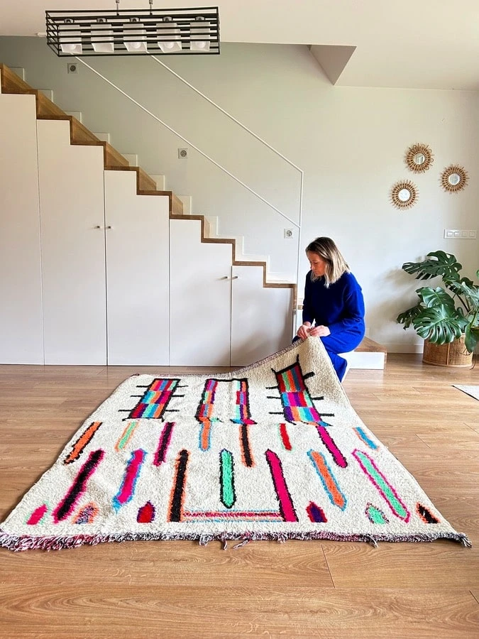 Zaira_Alfombra etnica neon _007 Alfombra etnica neon