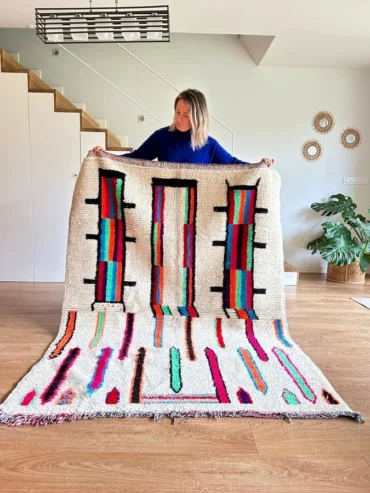 Alfombra etnica neon