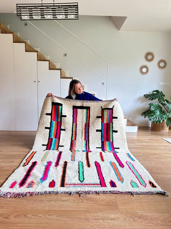 Zaira_Alfombra etnica neon _010 Alfombra etnica neon