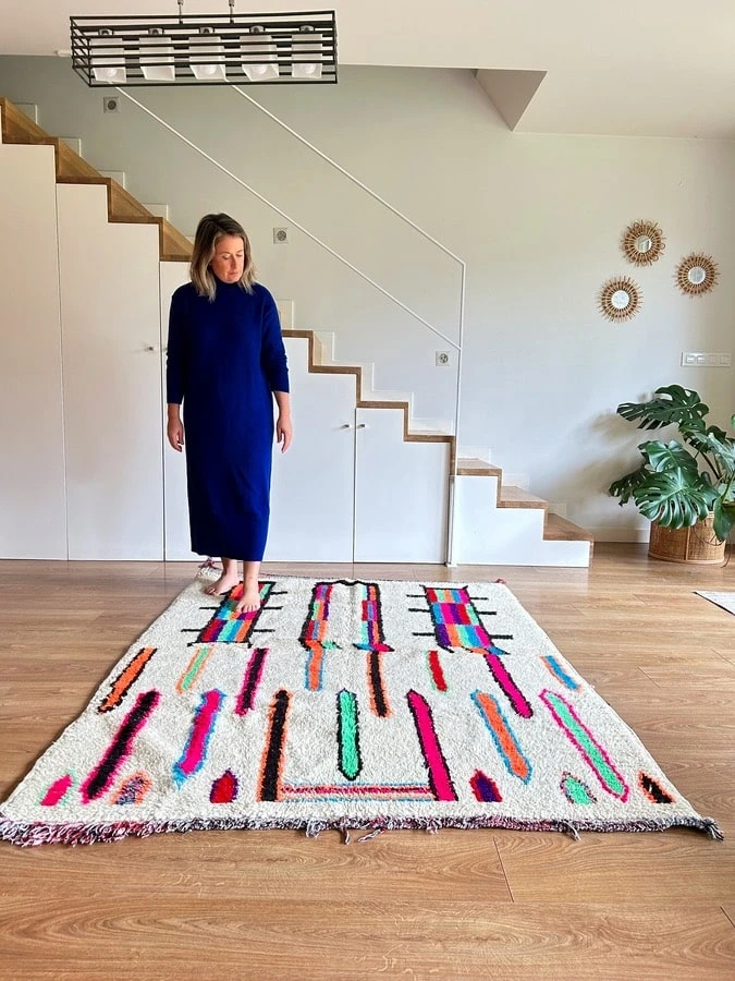 Zaira_Alfombra etnica neon _011 Alfombra etnica neon