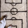 alfombra bereber futbol lana natural infantil
