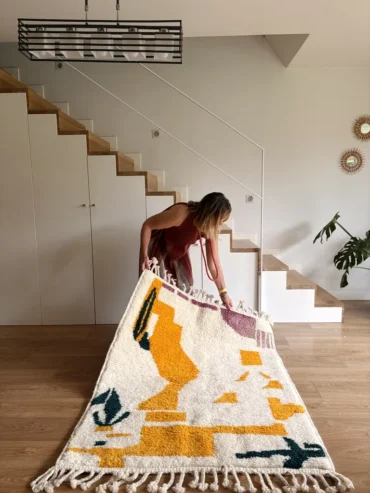 Alfombra bereber lana infantil colores
