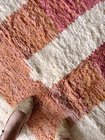 alfombra hecha a mano infantil colores suaves