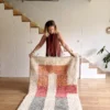 alfombra hecha a mano infantil colores suaves