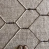 kilim moderno lana marron