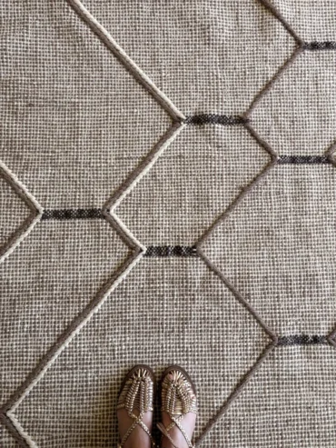 kilim moderno lana marron
