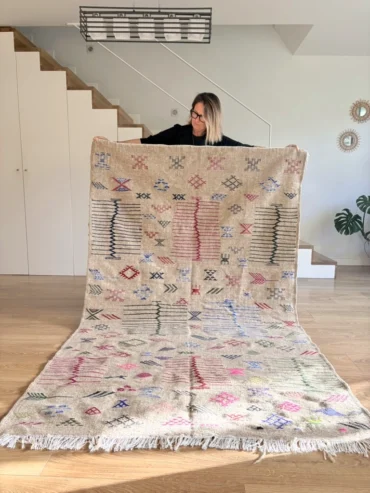 Alfombra tipo kilim gris