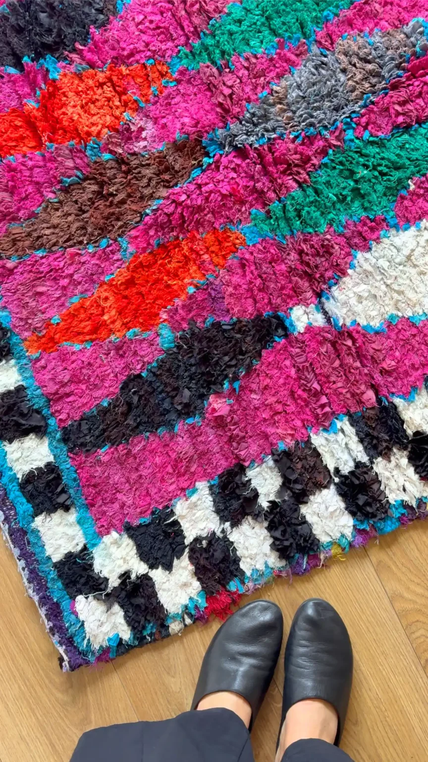 Alfombra colores vivos algodón
