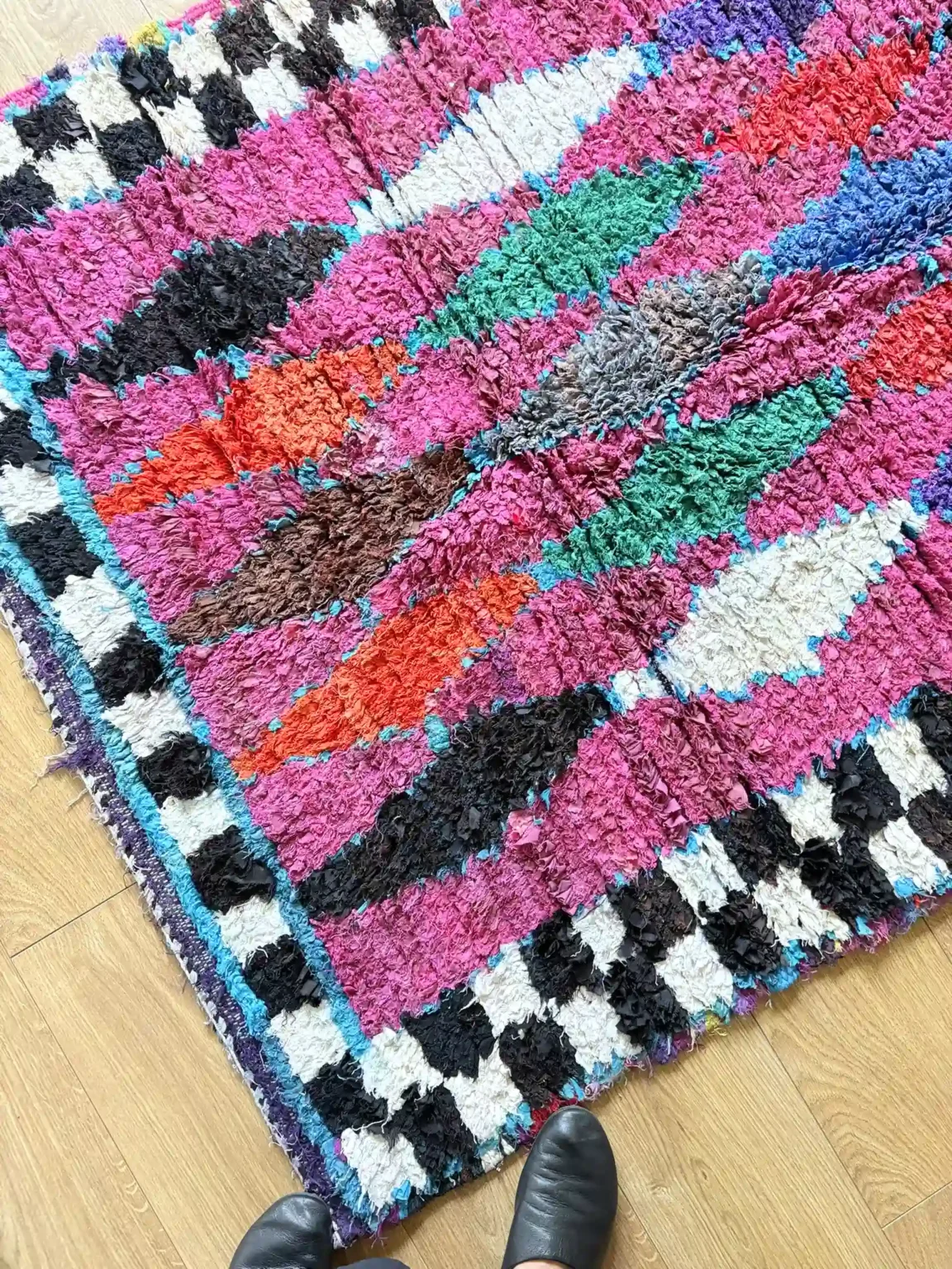 Alfombra colores vivos algodón