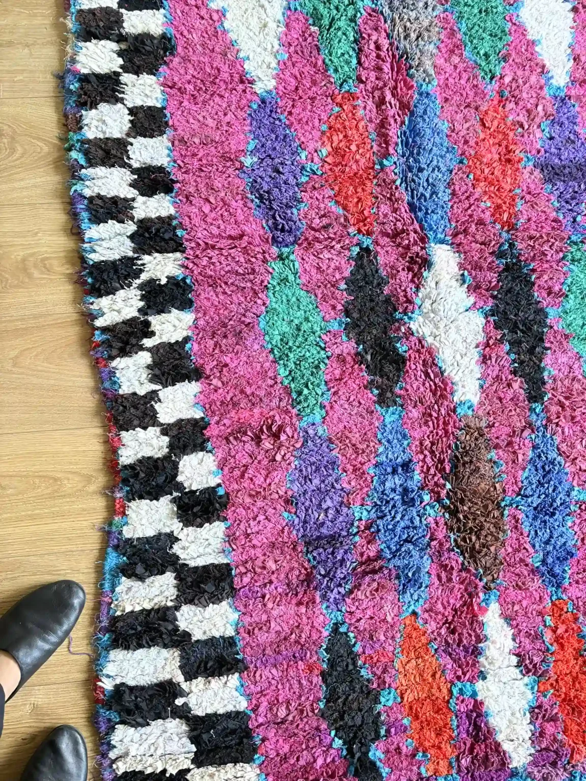 Alfombra colores vivos algodón