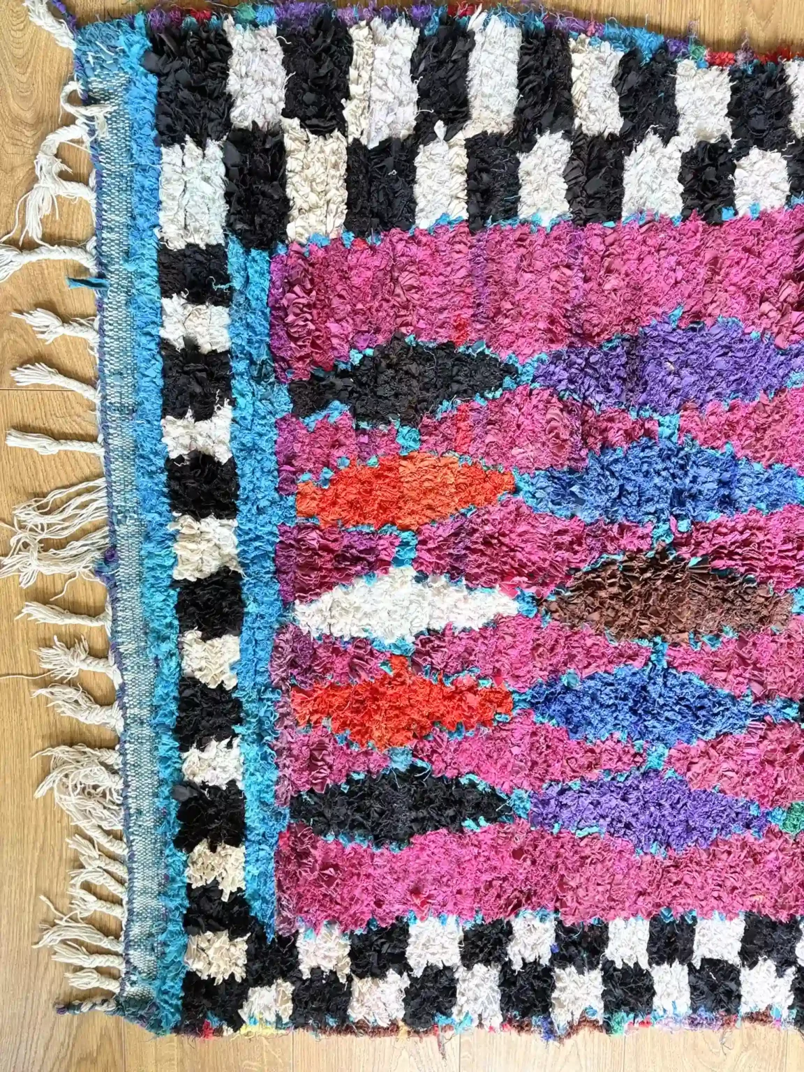 Alfombra colores vivos algodón