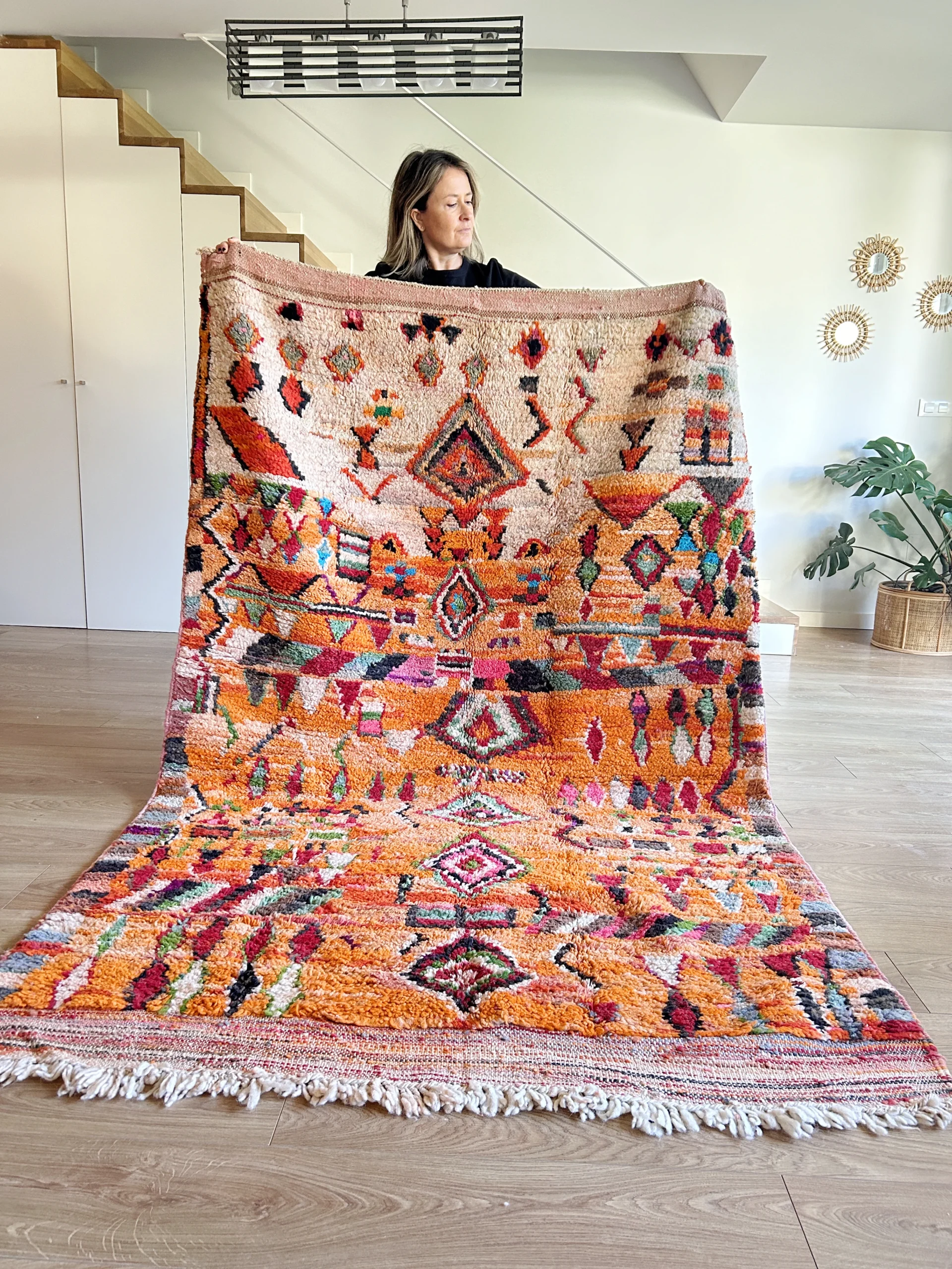 Alfombra etnica con diseño tribal_Diala