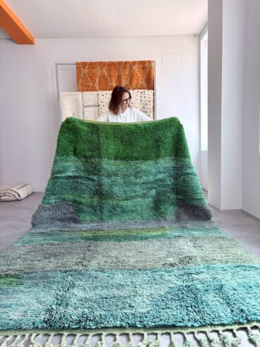 Green Jungle_alfombra boujaad lana verde