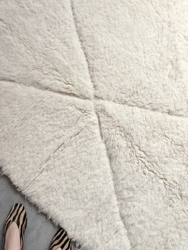 Alfombra bereber blanca