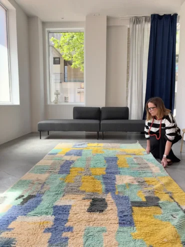 Alfombra boujaad azul