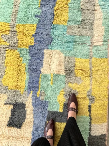 Alfombra boujaad azul