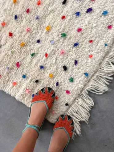 Alfombra Beni Ouarain lunares colores Heidi