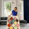 alfombra boucherouite rombos multicolor