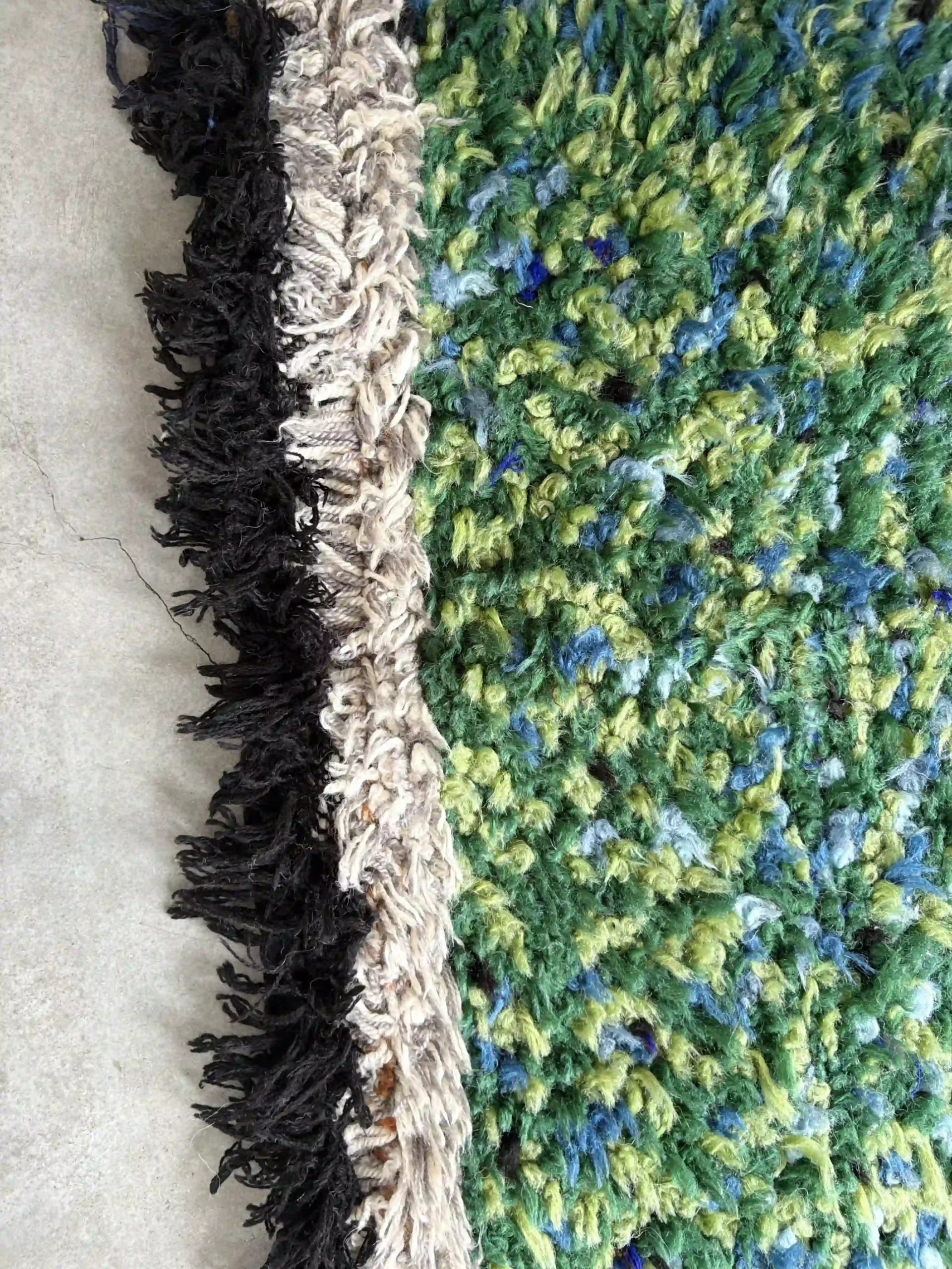 Alfombra Boujaad verde y amarillo_005 Alfombra Boujaad verde y amarillo