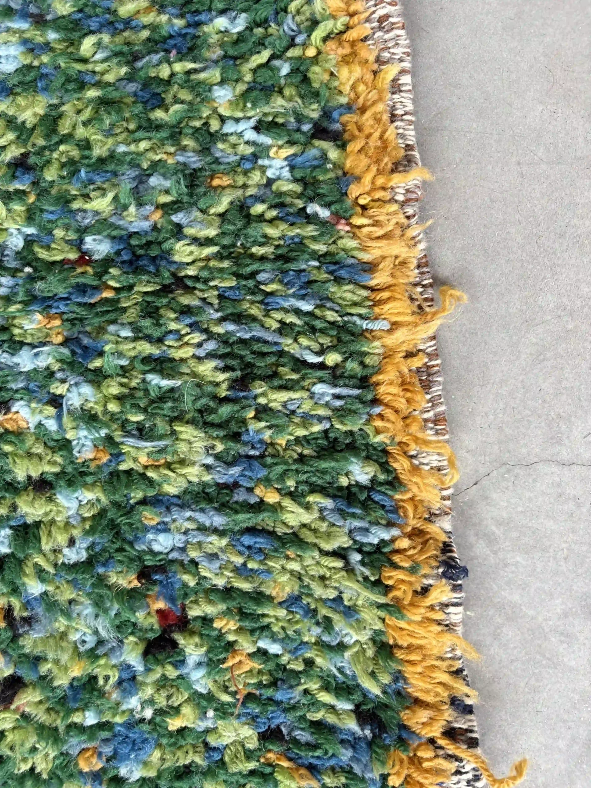 Alfombra Boujaad verde y amarillo_007 Alfombra Boujaad verde y amarillo