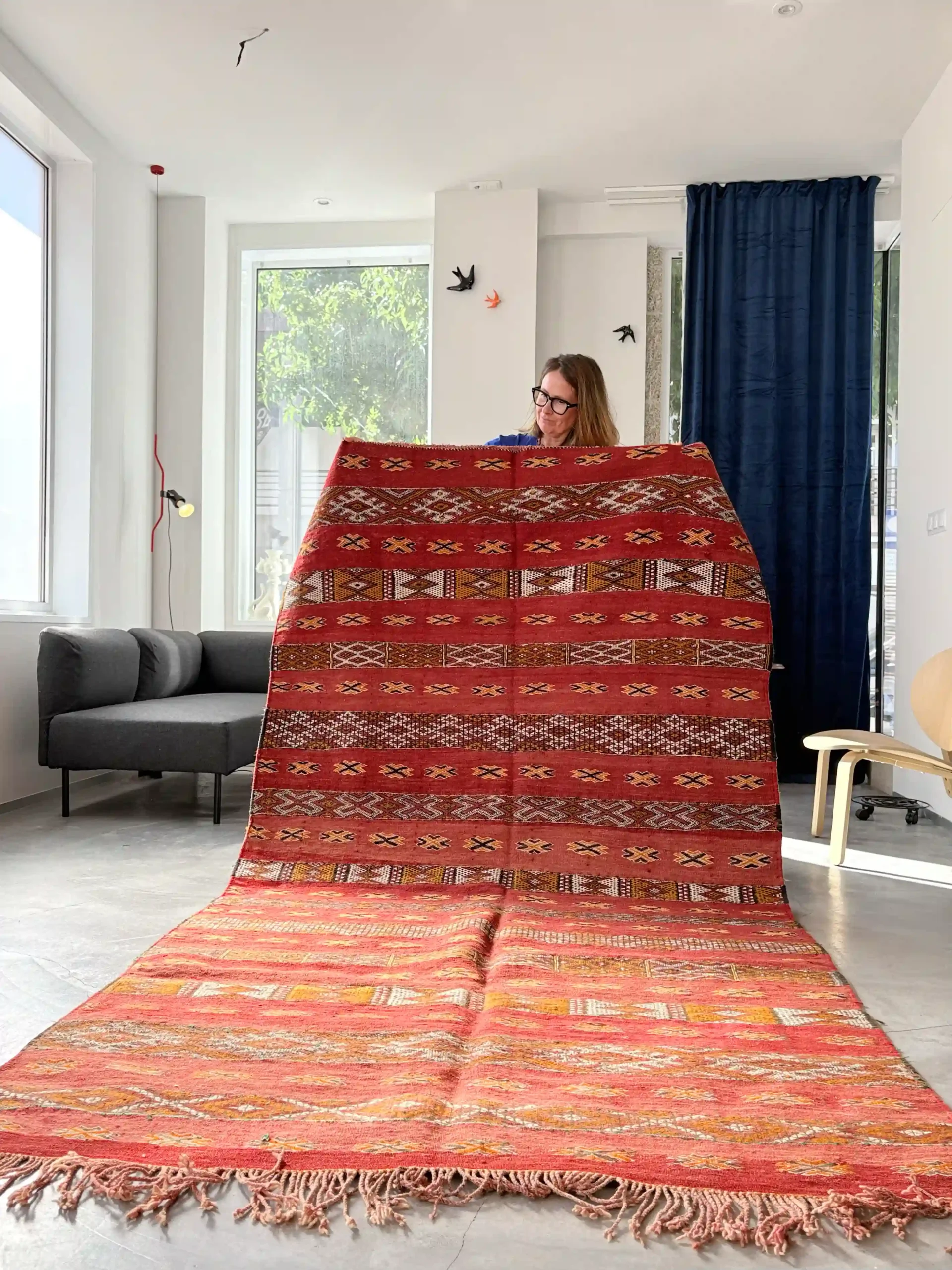 Alfombra kilim étnico vintage motivos geométricos1 Alfombra kilim étnico vintage motivos geométricos