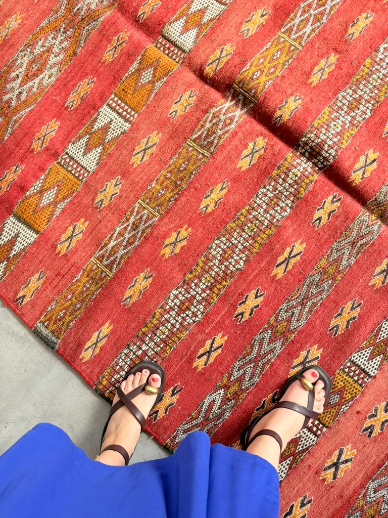 Alfombra kilim étnico vintage motivos geométricos6 Alfombra kilim étnico vintage motivos geométricos