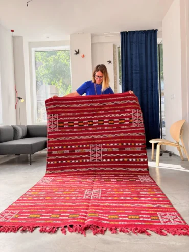 Alfombra kilim motivos bereberes