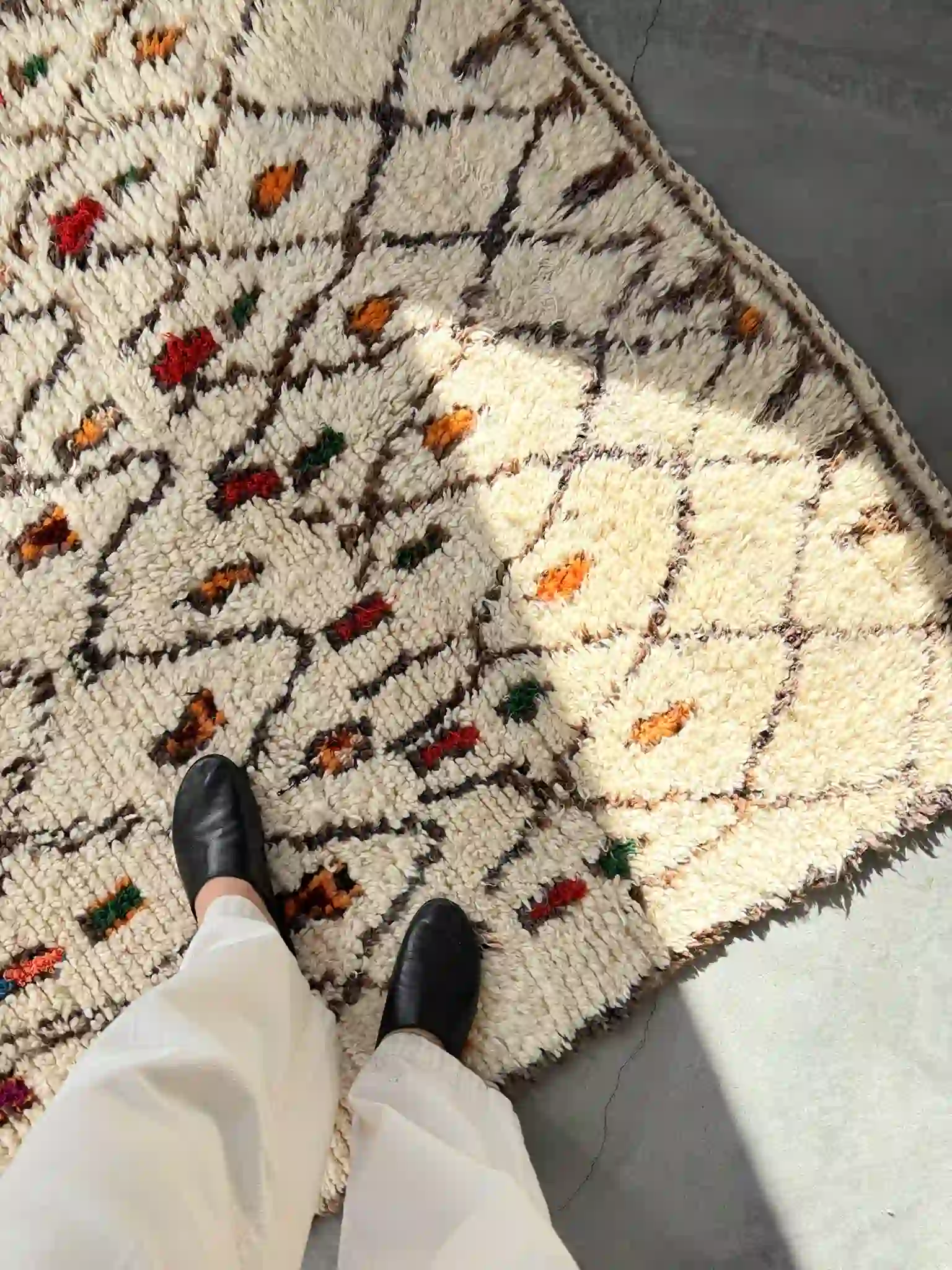 alfombra Azilal vintage rombos colores
