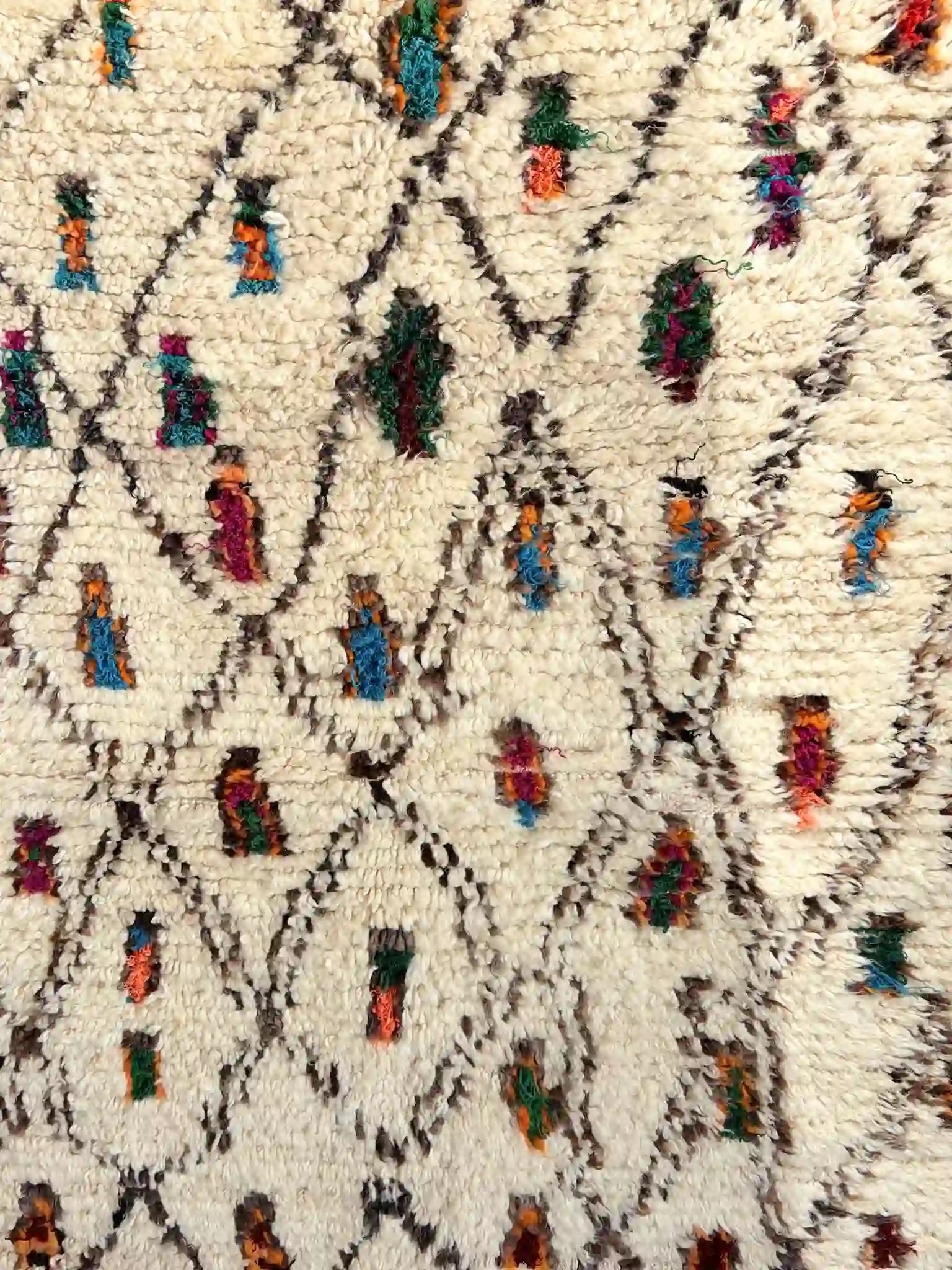 alfombra Azilal vintage rombos colores