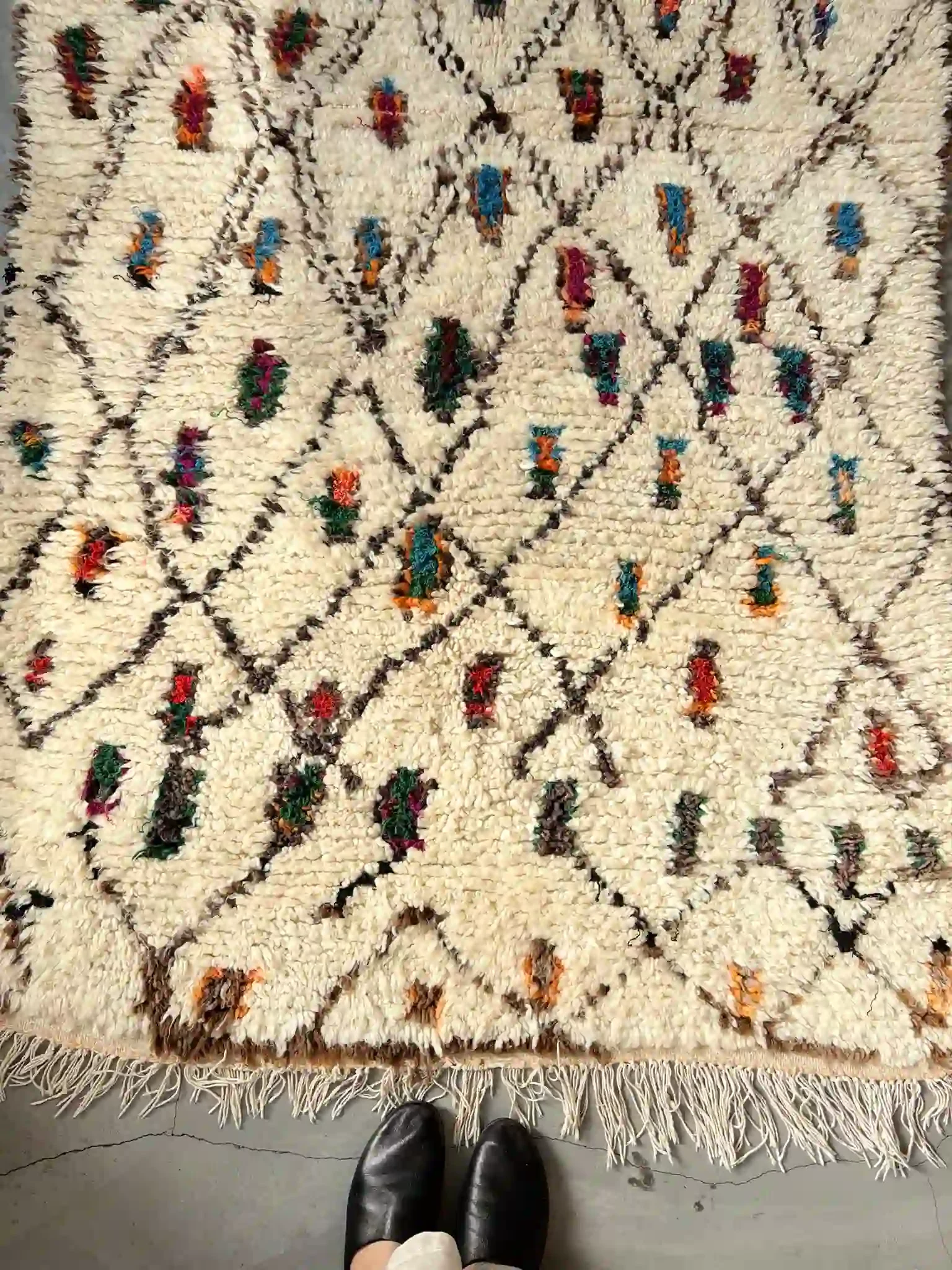 alfombra Azilal vintage rombos colores
