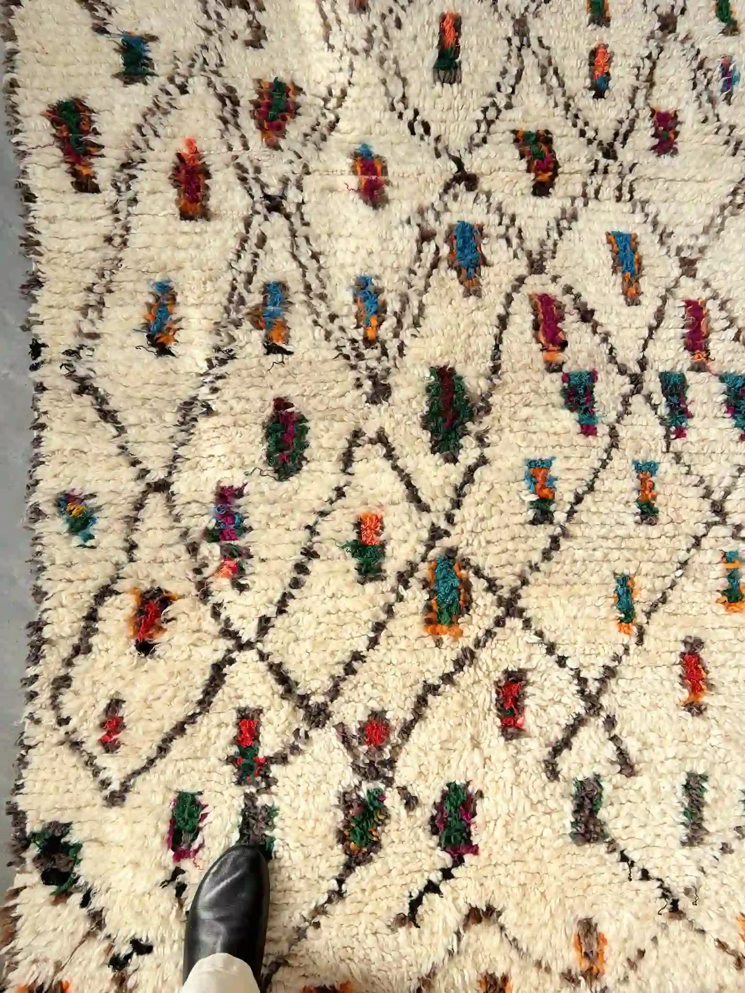 alfombra Azilal vintage rombos colores