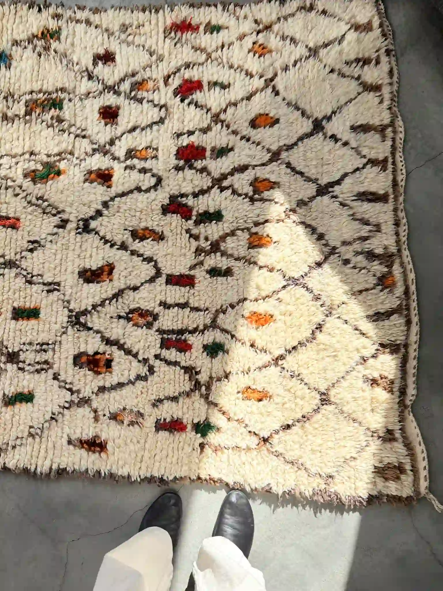alfombra Azilal vintage rombos colores