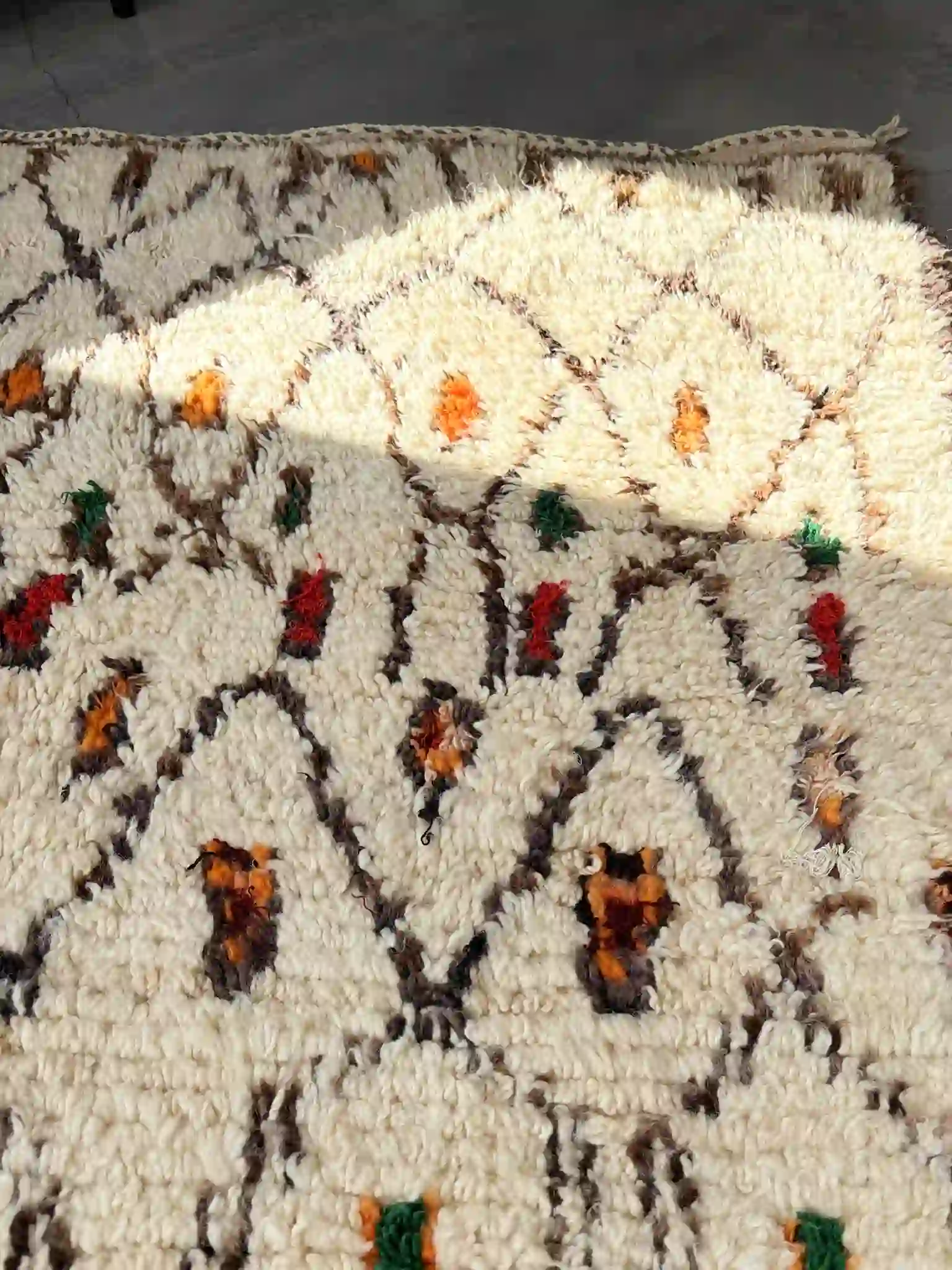 alfombra Azilal vintage rombos colores