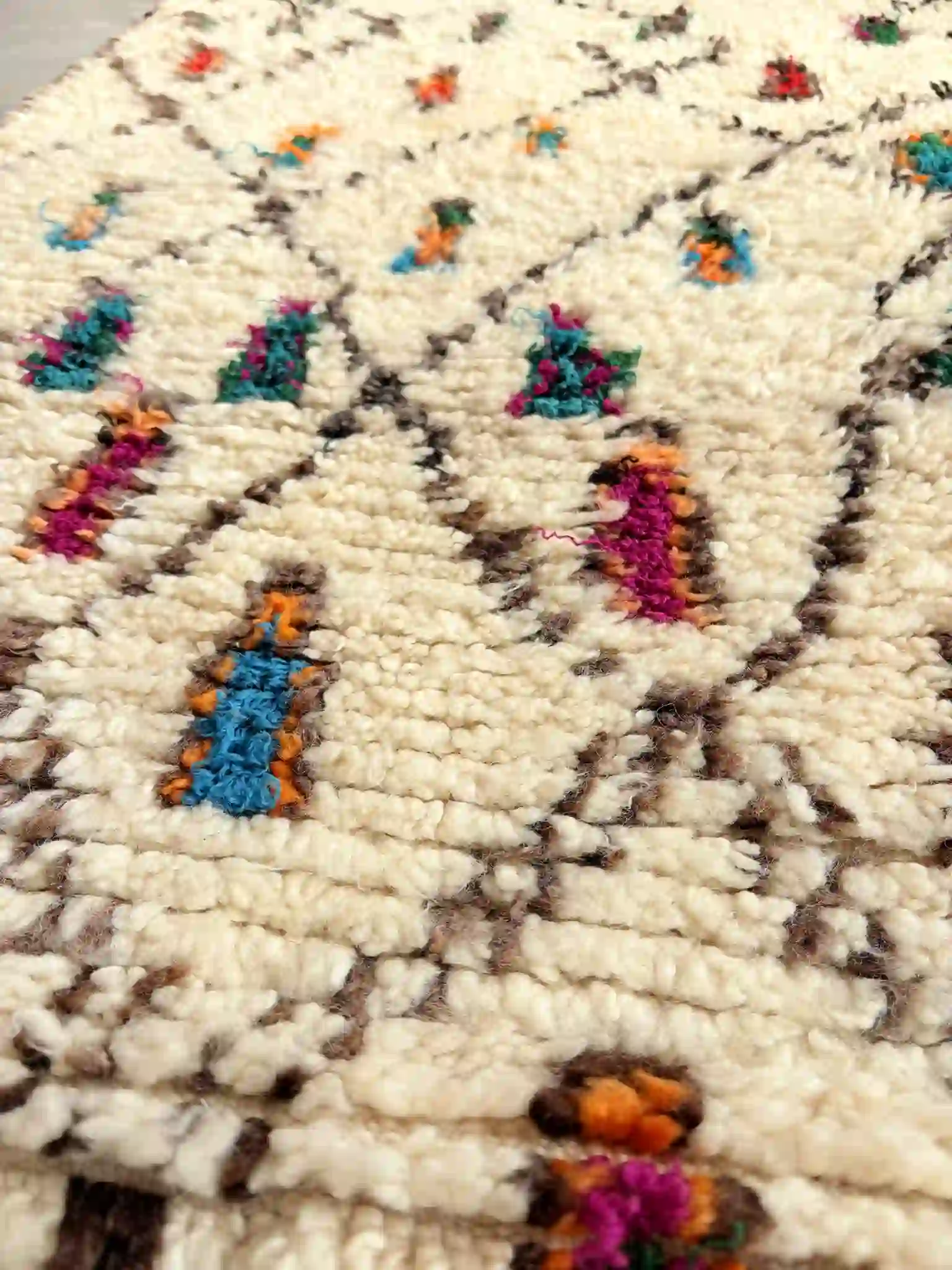 alfombra Azilal vintage rombos colores
