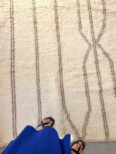 alfombra bereber diseño líneas