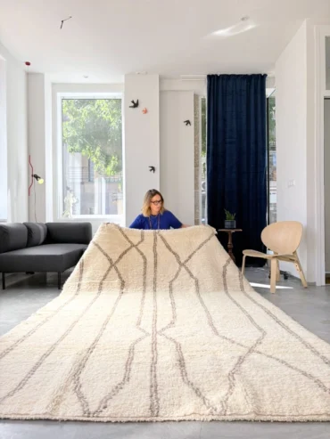alfombra bereber diseño líneas