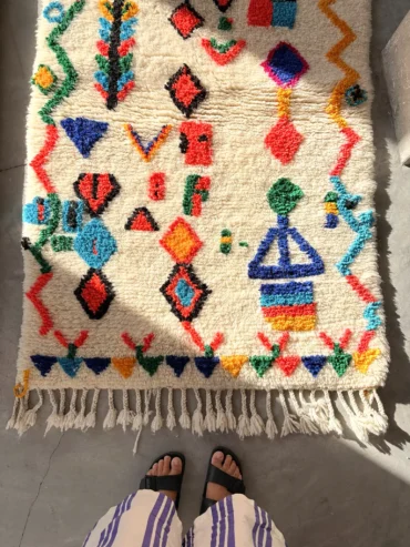 Alfombra bereber azilal fluor