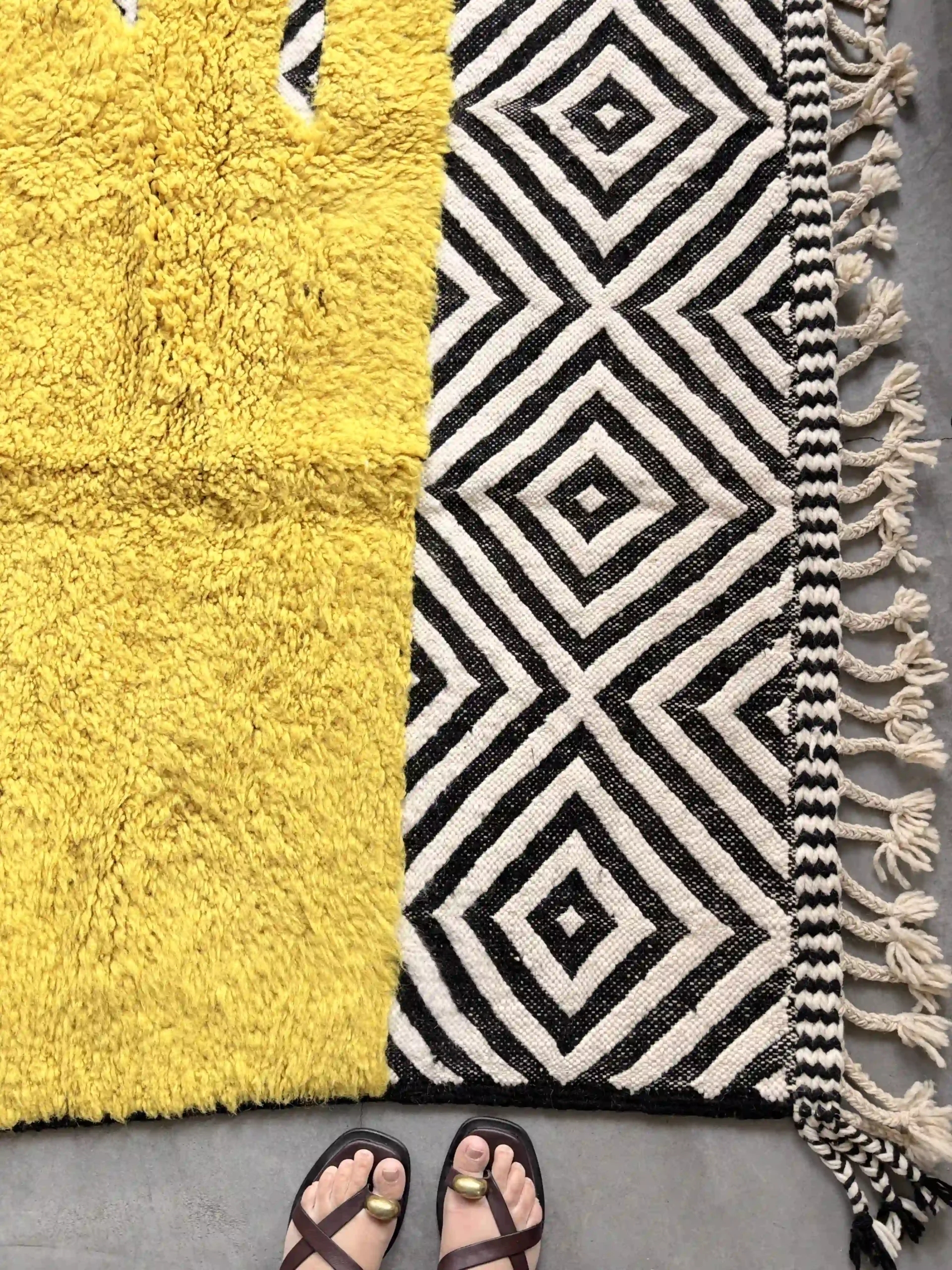 alfombra-kilim-negro-amarillo_019 alfombra kilim negro amarillo