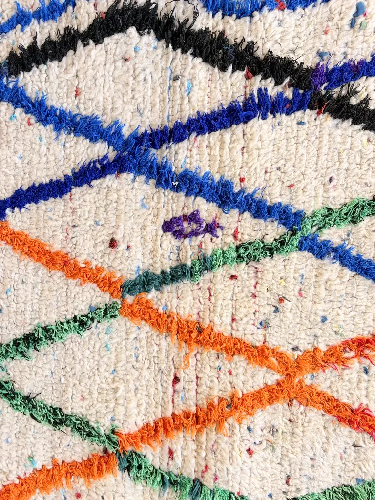 alfombra pasillera vintage lineas colores