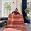 kilim marroquí antiguo burdeos