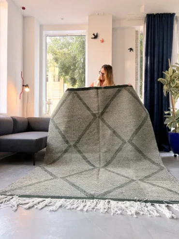 Kilim marroquí lana rombos