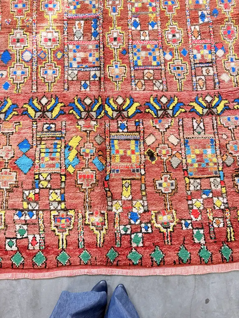 alfombra-marroquí-antigua-colores_001 alfombra marroquí antigua de colores